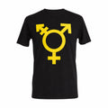 Raubirl T-Shirt Gender in Schwarz und Gelb